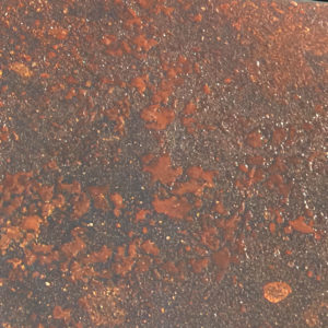 Tactile Porcelain Enamel Metal - Weathered Steel Artwork